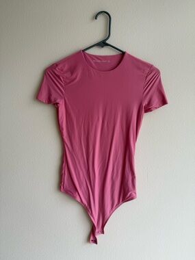 Abercrombie & Fitch Rose Pink Short-Sleeve Bodysuit